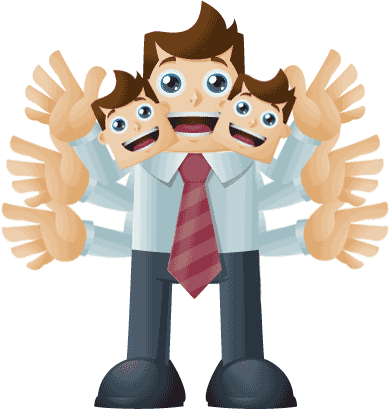 三头六臂 - sān tóu liù bì