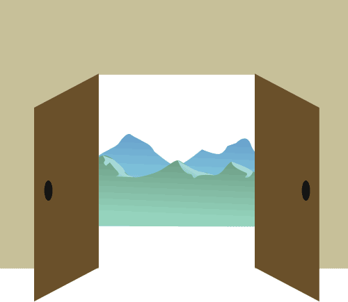 开门见山 - kāi mén jiàn shān