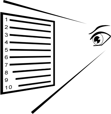 一目十行 - yī mù shí háng