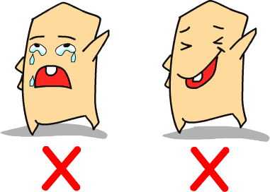 哭笑不得 - kū xiào bù dé