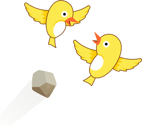 一石二鸟 - yī shí èr niǎo