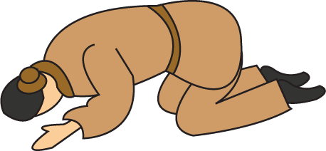 五体投地 - wǔ tǐ tóu dì