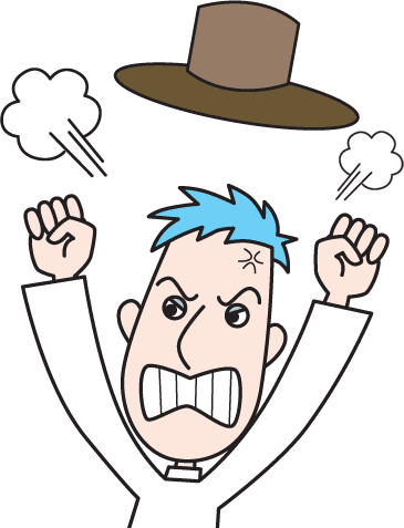 怒发冲冠 - nù fà chōng guān