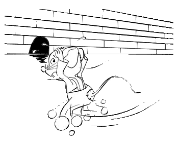 抱头鼠窜 - bào tóu shǔ cuàn