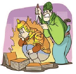 趁火打劫 - chèn huǒ dǎ jié