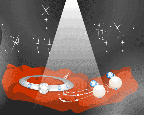 珠光宝气 - zhū guāng bǎo qì