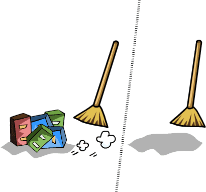 一扫而空 - yī sǎo ér kōng