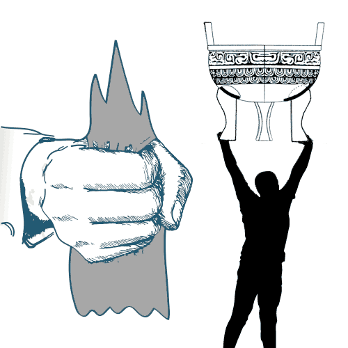 拔山举鼎 - bá shān jǔ dǐng