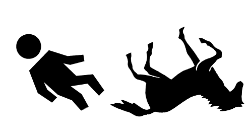 人仰马翻 - rén yǎng mǎ fān